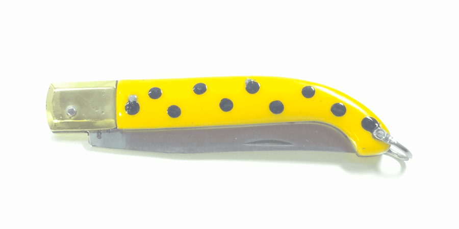 Coltello da lavoro "Zuavo" con lama in Acciaio Inox con manico in cellulosa "Made in Italy"