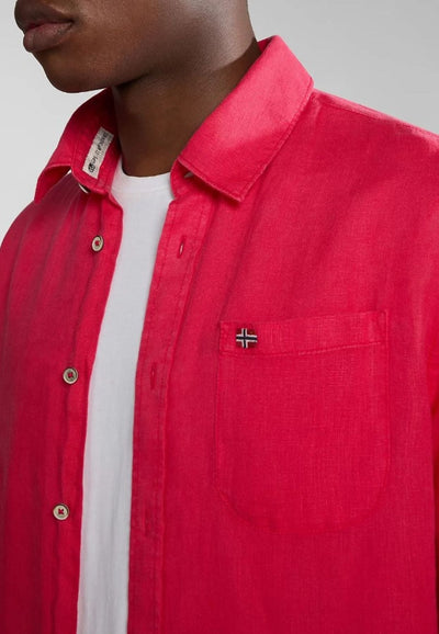 NAPAPIJRI CAMICIA G-LINEN LS da uomo