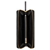 TORY BURCH portafogli donna tory burch - kira chevron zip continental wallet - nero da donna
