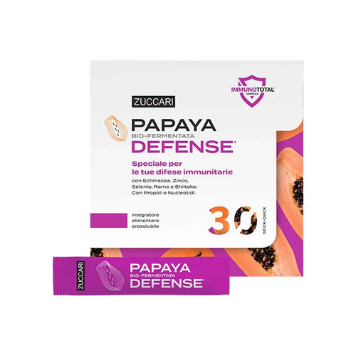 papaya biofermentata defense speciale per le difese immunitarie con echinacea zinco selenio rame e shiitake con propoli e nucleotidi 30 stick orosolubili