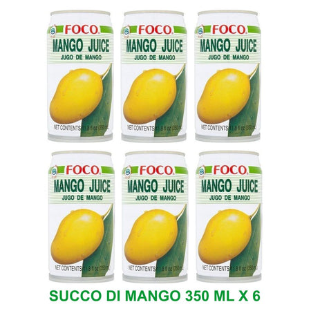 6x Foco Mango Juice Drink 350ml Succo Di Mango in Confezione Da 350 Ml Succo Rinfrescante Confezione Da 6 Alimentari e cura della casa/Caffè tè e bevande/Succhi frullati e centrifugati/Succhi di frutta Agbon - Martinsicuro, Commerciovirtuoso.it