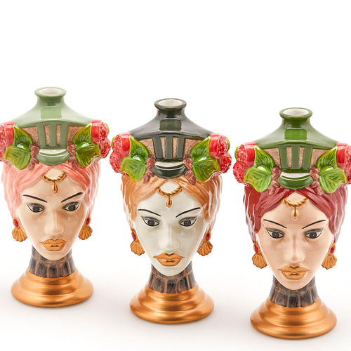 Profumatore per ambienti testa di Caltagirone Sicily diffusore di oli essenziali e fragranze Casa e cucina/Decorazioni per interni/Profumazione ambiente/Diffusori di oli essenziali Decor Space - Altamura, Commerciovirtuoso.it