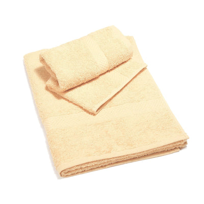 Asciugamano colorato da bagno con ospite Minorca 100 % in cotone Caleffi