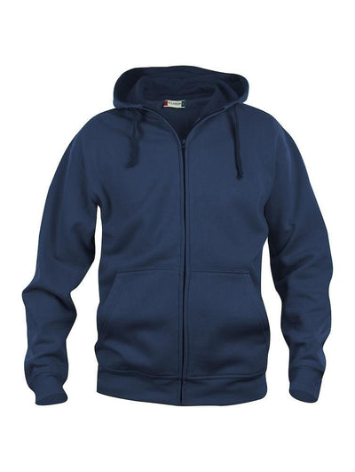 Felpa Clique Basic Blu Navy Zip/Cappuccio Uomo 280 grammi Taglie Forti Moda/Uomo/Abbigliamento/Felpe/Felpe con cappuccio Dresswork - Como, Commerciovirtuoso.it