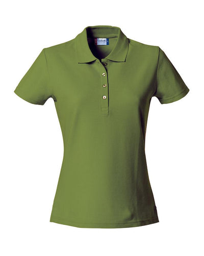 Basic Polo Verde Militare Polo Manica Corta Donna Moda/Donna/Abbigliamento/Abbigliamento sportivo/Camicie e T-shirt sportive/Polo Dresswork - Como, Commerciovirtuoso.it