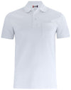 Basic Polo Bianco Polo Manica Corta con Taschino Moda/Uomo/Abbigliamento/Abbigliamento sportivo/Camicie e T-shirt sportive/Polo Dresswork - Como, Commerciovirtuoso.it