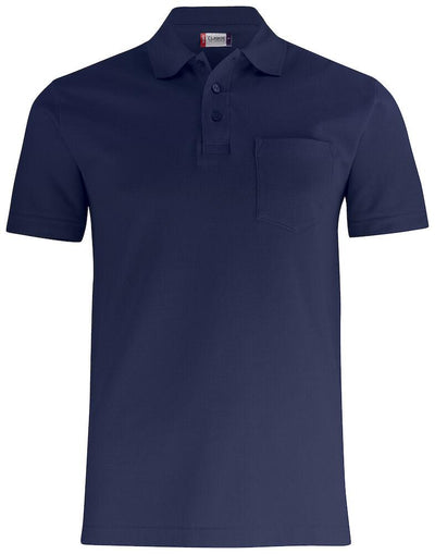 Basic Polo Blu Polo Manica Corta con Taschino Moda/Uomo/Abbigliamento/Abbigliamento sportivo/Camicie e T-shirt sportive/Polo Dresswork - Como, Commerciovirtuoso.it