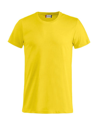 T-Shirt Clique Basic Giallo Taglie Forti 145 gr Moda/Uomo/Abbigliamento/T-shirt polo e camicie/T-shirt Dresswork - Como, Commerciovirtuoso.it