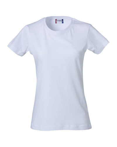 T-Shirt Donna Clique Basic Bianco 145 gr Moda/Uomo/Abbigliamento/T-shirt polo e camicie/T-shirt Dresswork - Como, Commerciovirtuoso.it