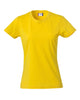 T-Shirt Donna Clique Basic Giallo 145 gr Moda/Uomo/Abbigliamento/T-shirt polo e camicie/T-shirt Dresswork - Como, Commerciovirtuoso.it
