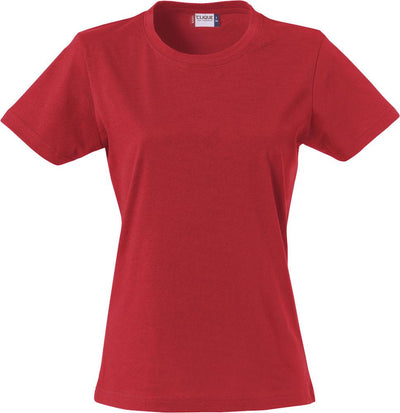 T-Shirt Donna Clique Basic Rosso 145 gr Moda/Uomo/Abbigliamento/T-shirt polo e camicie/T-shirt Dresswork - Como, Commerciovirtuoso.it