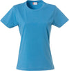 T-Shirt Donna Clique Basic Turchese 145 gr Moda/Uomo/Abbigliamento/T-shirt polo e camicie/T-shirt Dresswork - Como, Commerciovirtuoso.it