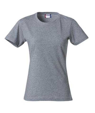 T-Shirt Donna Clique Basic Grigio Melange 145 gr Moda/Uomo/Abbigliamento/T-shirt polo e camicie/T-shirt Dresswork - Como, Commerciovirtuoso.it