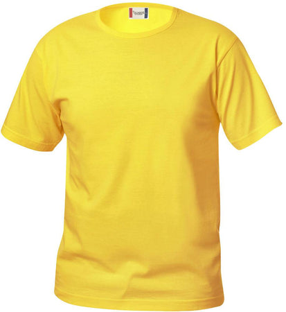 T-Shirt Clique Basic Giallo Bambino 145 gr Moda/Bambini e ragazzi/Abbigliamento/T-shirt polo e camicie/T-shirt Dresswork - Como, Commerciovirtuoso.it