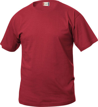 T-Shirt Clique Basic Rosso Bambino 145 gr