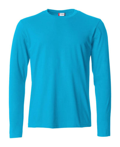 T-Shirt Clique Basic Manica Lunga Turchese Azzurro 145 gr Taglie Forti Moda/Uomo/Abbigliamento/T-shirt polo e camicie/T-shirt Dresswork - Como, Commerciovirtuoso.it