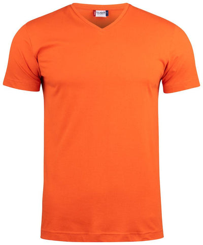 T-Shirt V Basic Arancio T-Shirt Manica Corta Collo a V Taglie Forti Moda/Uomo/Abbigliamento/T-shirt polo e camicie/T-shirt Dresswork - Como, Commerciovirtuoso.it