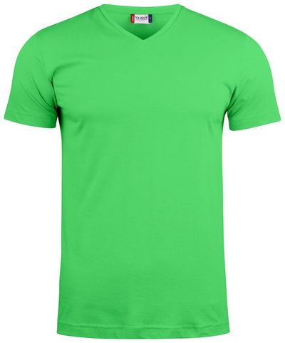 T-Shirt V Basic Verde Acido T-Shirt Manica Corta Collo a V Taglie Forti Moda/Uomo/Abbigliamento/T-shirt polo e camicie/T-shirt Dresswork - Como, Commerciovirtuoso.it
