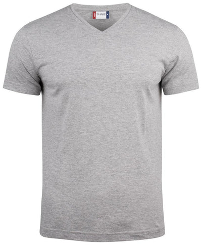 T-Shirt V Basic Grigio Melange T-Shirt Manica Corta Collo a V Taglie Forti Moda/Uomo/Abbigliamento/T-shirt polo e camicie/T-shirt Dresswork - Como, Commerciovirtuoso.it