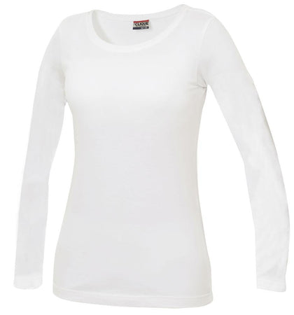 T-Shirt Carolina Bianco Manica Lunga Maglietta Clique Donna Elasticizzata Moda/Uomo/Abbigliamento/T-shirt polo e camicie/T-shirt Dresswork - Como, Commerciovirtuoso.it