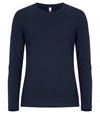 T-shirt Premium Blu Maglia Donna Clique Manica Lunga Premium 180 gr Moda/Uomo/Abbigliamento/T-shirt polo e camicie/T-shirt Dresswork - Como, Commerciovirtuoso.it