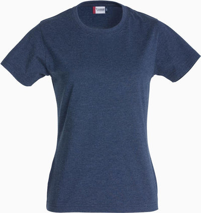 T-Shirt Clique Classic Blu Melange 160 gr Donna Moda/Uomo/Abbigliamento/T-shirt polo e camicie/T-shirt Dresswork - Como, Commerciovirtuoso.it