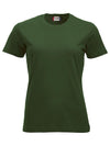 T-Shirt Clique Classic Verde Bottiglia 160 gr Donna Moda/Uomo/Abbigliamento/T-shirt polo e camicie/T-shirt Dresswork - Como, Commerciovirtuoso.it