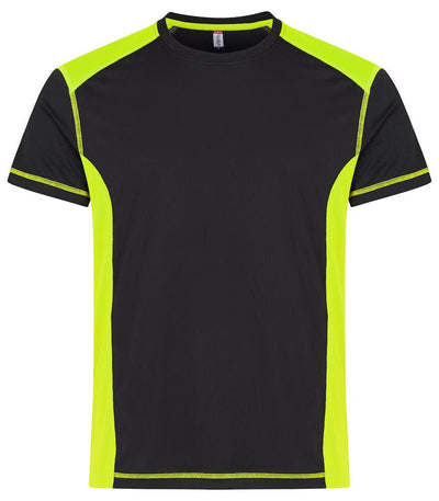 T-Shirt Ambition Nero Giallo Maglietta Bicolore Ecosostenibile Moda/Uomo/Abbigliamento/T-shirt polo e camicie/T-shirt Dresswork - Como, Commerciovirtuoso.it