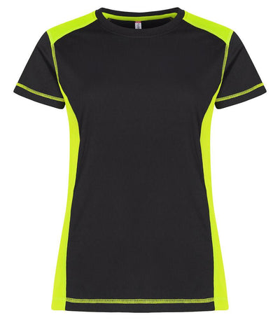 T-Shirt Ambition Nero Giallo Maglietta Donna Bicolore Ecosostenibile Moda/Uomo/Abbigliamento/T-shirt polo e camicie/T-shirt Dresswork - Como, Commerciovirtuoso.it