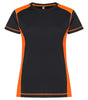 T-Shirt Ambition Nero Arancio Maglietta Donna Bicolore Ecosostenibile Moda/Donna/Abbigliamento/T-shirt top e bluse/T-shirt Dresswork - Como, Commerciovirtuoso.it