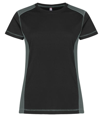 T-Shirt Ambition Nero Grigio Maglietta Donna Bicolore Ecosostenibile Moda/Donna/Abbigliamento/T-shirt top e bluse/T-shirt Dresswork - Como, Commerciovirtuoso.it