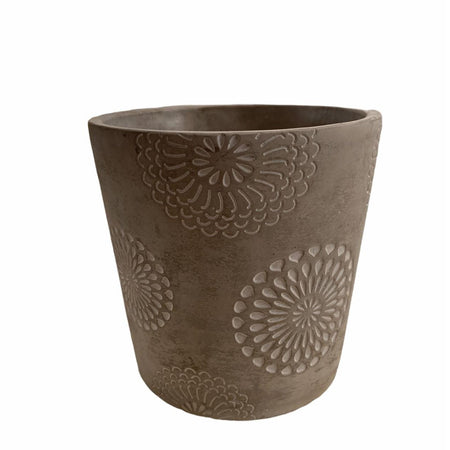 Vaso in Creta "mandala" per Fiori E Piante Da Interno Ed Esterno Giardino e giardinaggio/Attrezzi da giardino e attrezzature per l'irrigazione/Vasi e accessori per piante/Vasi tradizionali Decor Space - Altamura, Commerciovirtuoso.it