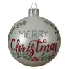 Palline per albero di natale in vetro color Bianco con scritta Merry Christmas da 8 cm, confezione da 6 pezzi Casa e cucina/Decorazioni per interni/Addobbi e decorazioni per ricorrenze/Decorazioni natalizie/Addobbi e decorazioni/Palle e palline MagiediNatale.it - Altamura, Commerciovirtuoso.it
