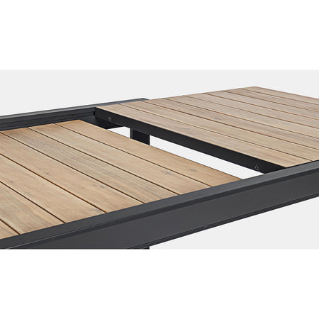 Tavolo Allungabile "al Delmar" in Alluminio Verniciato E Legno Di Acacia Da Esterno per Giardino E Veranda 160/240 Cm Giardino e giardinaggio/Arredamento da giardino e accessori/Tavoli e tavolini/Tavoli standard Decor Space - Altamura, Commerciovirtuoso.it