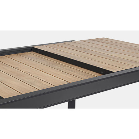 Tavolo Allungabile "al Delmar" in Alluminio Verniciato E Legno Di Acacia Da Esterno per Giardino E Veranda 160/240 Cm Giardino e giardinaggio/Arredamento da giardino e accessori/Tavoli e tavolini/Tavoli standard Decor Space - Altamura, Commerciovirtuoso.it