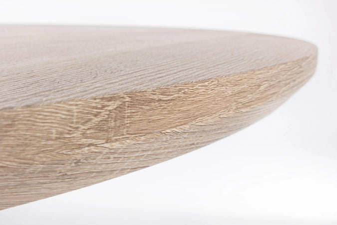 Tavolo tondo da pranzo moderno "Henry" in legno Ø 135 cm gambe in acciaio nero Casa e cucina/Arredamento/Sala da pranzo/Tavoli da sala da pranzo Decor Space - Altamura, Commerciovirtuoso.it