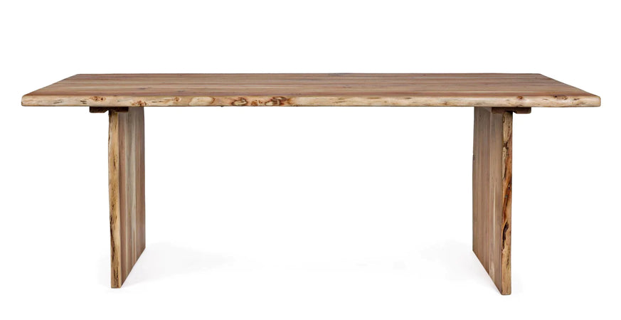 Tavolo Eneas rettangolare, con gambe, in legno di acacia da 200 x 95 cm Casa e cucina/Arredamento/Sala da pranzo/Tavoli da sala da pranzo Decor Space - Altamura, Commerciovirtuoso.it