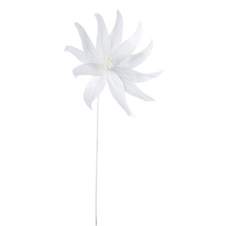 Ramo decorativo "Aisha" Poinsettia color Bianco Ø 29 x h 50 cm Casa e cucina/Decorazioni per interni/Addobbi e decorazioni per ricorrenze/Decorazioni natalizie/Ghirlande e corone MagiediNatale.it - Altamura, Commerciovirtuoso.it