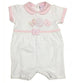 art. ig080/1 IRGE Pagliaccetto neonato bambina jersey colore rosa e bianco articolo neonato L'Orchidea - Siderno, Commerciovirtuoso.it