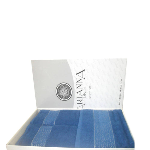 Set Bagno completo viso e ospite in spugna in puro cotone Blu Royal marca Arianna art. kent 5 Pezzi tessile L'Orchidea - Siderno, Commerciovirtuoso.it