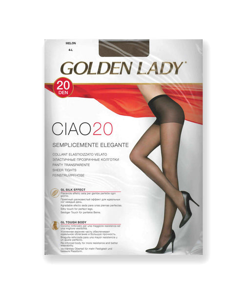 6 paia Collant donna Golden Lady Ciao 20 denari semplicemente elegante confezione da 6 paia per colore nero,melon, visone e daino intimo donna L'Orchidea - Siderno, Commerciovirtuoso.it