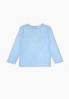 T-Shirt Bambino Maniche Lunghe Blu Stampata 100% Cotone Maglia Girocollo Azzurra con Tasca Maglietta Bimbo t-shirt baby maschio Piccole Canaglie - Tropea, Commerciovirtuoso.it