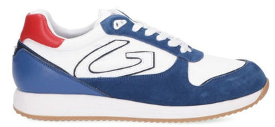 Alberto Guardiani Sneakers Uomo  Mod. Agu101014 White Blue Moda/Uomo/Scarpe/Sneaker e scarpe sportive/Sneaker casual Bilello Shop - San Giovanni in Fiore, Commerciovirtuoso.it