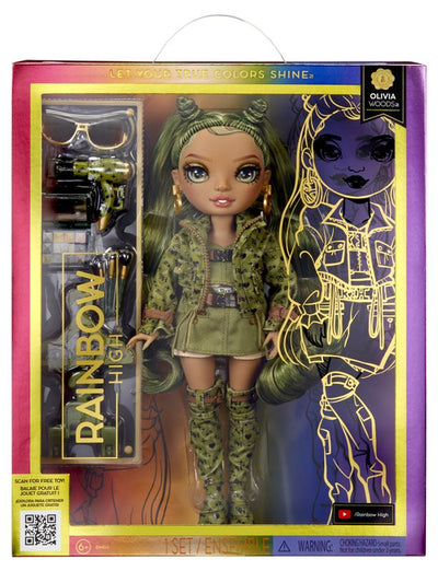 Rainbow High Series 5 Fashion Doll- Olivia Woods (Green) Mgae Enternaiment, Inc (Lol & Na Na Na)