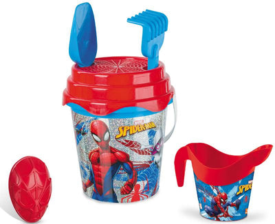 Mondo Set Mare Marvel Spiderman Glitter Secchiello + Annaffiatoio