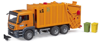 MAN TGS camion trasporto rifiuti arancione