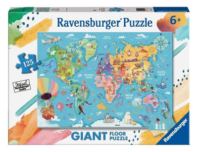Puzzle 125 Giant Mappa del mondo Ravensburger