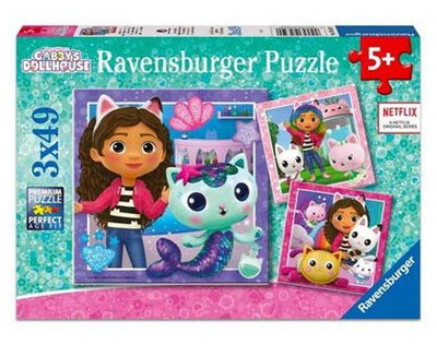 Puzzle 3x49 pz Gabby's Dollhouse Ravensburger