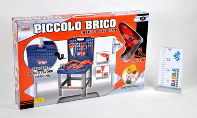 PICCOLO BRICO - BANCO LAVORO E TRAPANO FUNZIONANTE Distributori Giocattoli (Importazione)