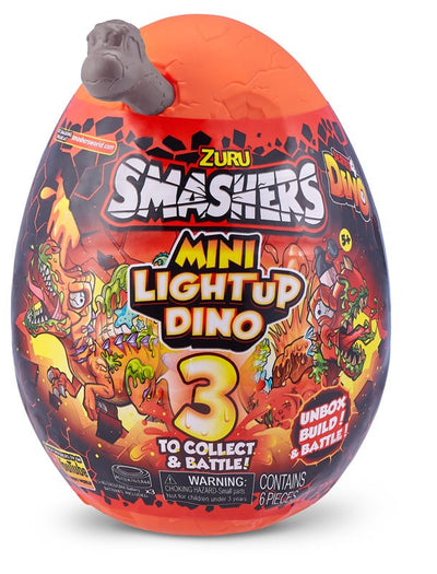 SMASHERS Mini Light-Up Dino S4,6pcs/PDQ